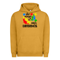 Pigment Peanut Butter the magic is in our differences Urban Hoodie - CowhideDigitalArt