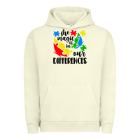 Pigment Pistachio the magic is in our differences Urban Hoodie - CowhideDigitalArt