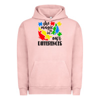 Pigment Salmon the magic is in our differences Urban Hoodie - CowhideDigitalArt