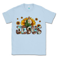 Dusty Blue jesus san judas Classic Tee - JahusDesignShop