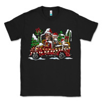Black festive farm animal christmas truck Classic Tee - CowhideDigitalArt