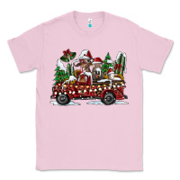 Bubblegum Pink festive farm animal christmas truck Classic Tee - CowhideDigitalArt