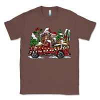 Chestnut festive farm animal christmas truck Classic Tee - CowhideDigitalArt