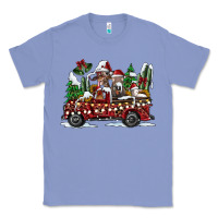 Colony Blue festive farm animal christmas truck Classic Tee - CowhideDigitalArt