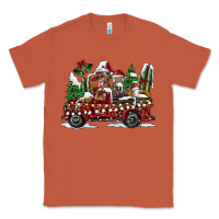 Copper festive farm animal christmas truck Classic Tee - CowhideDigitalArt