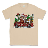 Mushroom festive farm animal christmas truck Classic Tee - CowhideDigitalArt