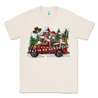 Natural festive farm animal christmas truck Classic Tee - CowhideDigitalArt