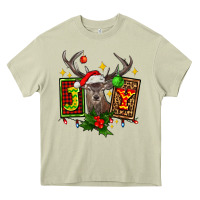 Mossy joy with reindeer ado Heavy Core Tee - AdoDesignShop