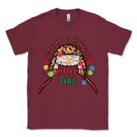 Burgundy merry christmas shitter s full Classic Tee - MaliasSmallBusiness