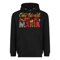 Black One loved mama valentines day Heavyweight Hoodie - HowdyJamesFarm