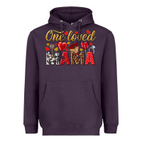 Plum One loved mama valentines day Heavyweight Hoodie - HowdyJamesFarm