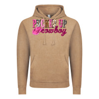 Vintage Coffee pucker up cowboy Vintage Hoodie - NancyCooperArtShop