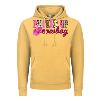 Vintage Mustard pucker up cowboy Vintage Hoodie - NancyCooperArtShop