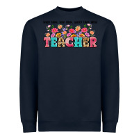 Navy teach them love them watch them grow teacher Heavyweight Sweatshirt - Artiststas