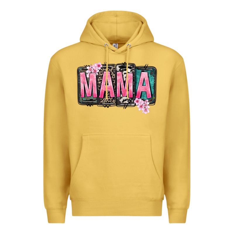 Mama Vibes Mother's Day Premium Hoodie by CowGirlArtShop | Teevron