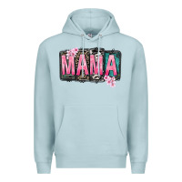 Blue Mist Mama vibes Mother's Day Premium Hoodie - CowGirlArtShop