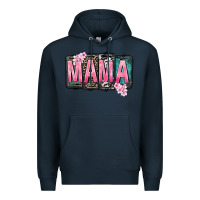 Navy Mama vibes Mother's Day Premium Hoodie - CowGirlArtShop