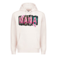 Pale Pink Mama vibes Mother's Day Premium Hoodie - CowGirlArtShop
