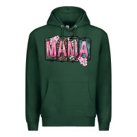 Sports Green Mama vibes Mother's Day Premium Hoodie - CowGirlArtShop