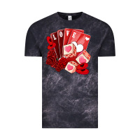 Cloud Black valentines day feeling lucky Vintage Tee - NancyCooperArtShop