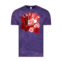Cloud Purple valentines day feeling lucky Vintage Tee - NancyCooperArtShop