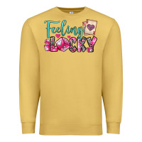 Antique Gold feeling lucky Premium Sweatshirt - OliviaCreatesArt