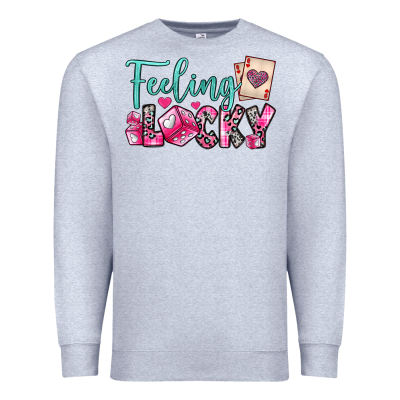 Feeling Lucky Premium Sweatshirt by OliviaCreatesArt | Teevron