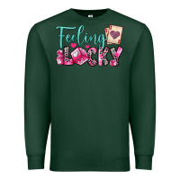 Sports Green feeling lucky Premium Sweatshirt - OliviaCreatesArt