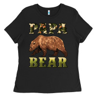 Black papa bear Ladies Tee - Artiststas
