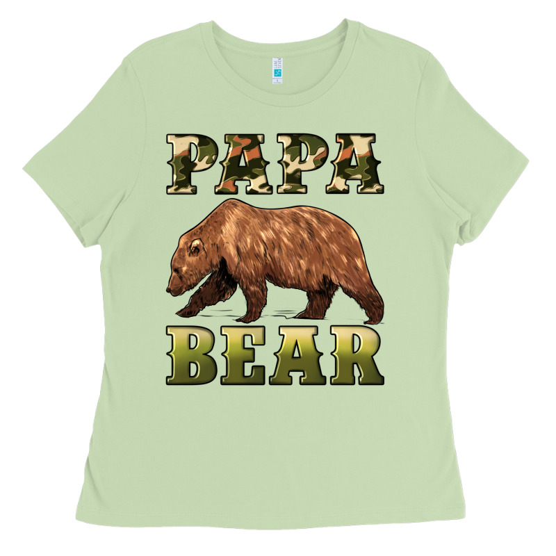 Papa Bear Ladies Tee by Artiststas | Teevron