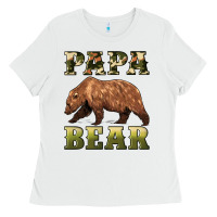 White papa bear Ladies Tee - Artiststas