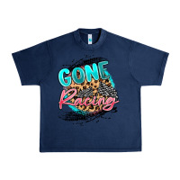Navy gone racing Urban Heavy Tee - MaliasSmallBusiness