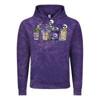 Cloud Purple skeleton coffee cups Vintage Hoodie - NancyCooperArtShop