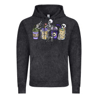 Vintage Black skeleton coffee cups Vintage Hoodie - NancyCooperArtShop
