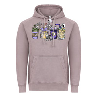 Vintage Zinc skeleton coffee cups Vintage Hoodie - NancyCooperArtShop
