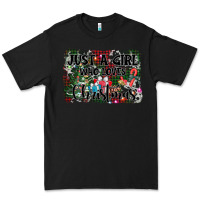 Black just a girl who loves christmas Premium Tee - AdoDesignShop