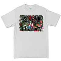 Dove Grey just a girl who loves christmas Premium Tee - AdoDesignShop