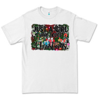 White just a girl who loves christmas Premium Tee - AdoDesignShop