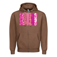 Chestnut Cancer brushstroke Cancer Awareness Zipper Hoodie - HowdyJamesFarm