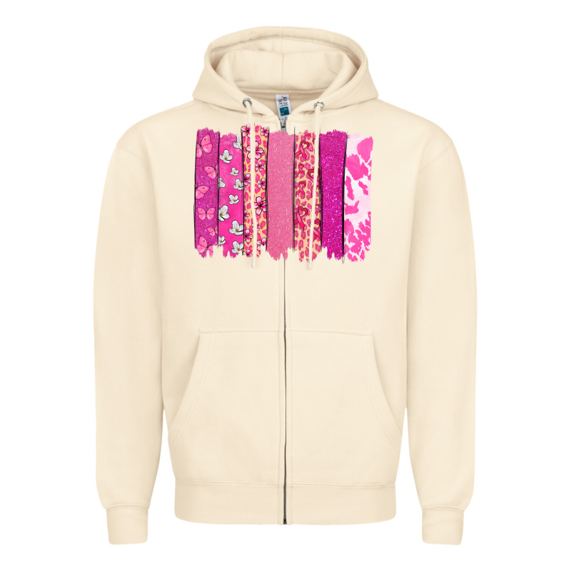 Cancer Brushstroke Cancer Awareness Zipper Hoodie by HowdyJamesFarm | Teevron
