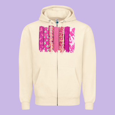 Cancer Brushstroke Cancer Awareness Zipper Hoodie Designed By Howdyjamesfarm