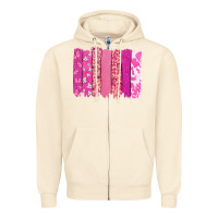 Sandshell Cancer brushstroke Cancer Awareness Zipper Hoodie - HowdyJamesFarm