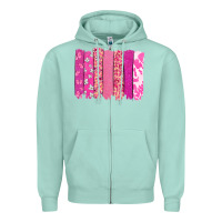 Seafoam Cancer brushstroke Cancer Awareness Zipper Hoodie - HowdyJamesFarm
