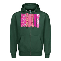 Sports Green Cancer brushstroke Cancer Awareness Zipper Hoodie - HowdyJamesFarm
