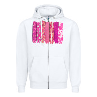 White Cancer brushstroke Cancer Awareness Zipper Hoodie - HowdyJamesFarm