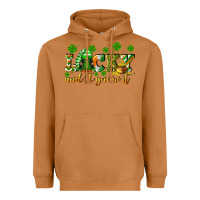 Meerkat Lucky and i gnome it St. Patrick's Day Heavyweight Hoodie - CowGirlArtShop