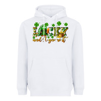 White Lucky and i gnome it St. Patrick's Day Heavyweight Hoodie - CowGirlArtShop