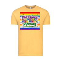 Vintage Mustard what a beautiful day to respect other people's pronouns  tumbler Vintage Tee - JahusDesignShop