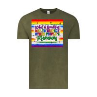 Vintage Olive what a beautiful day to respect other people's pronouns  tumbler Vintage Tee - JahusDesignShop