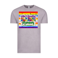 Vintage Zinc what a beautiful day to respect other people's pronouns  tumbler Vintage Tee - JahusDesignShop